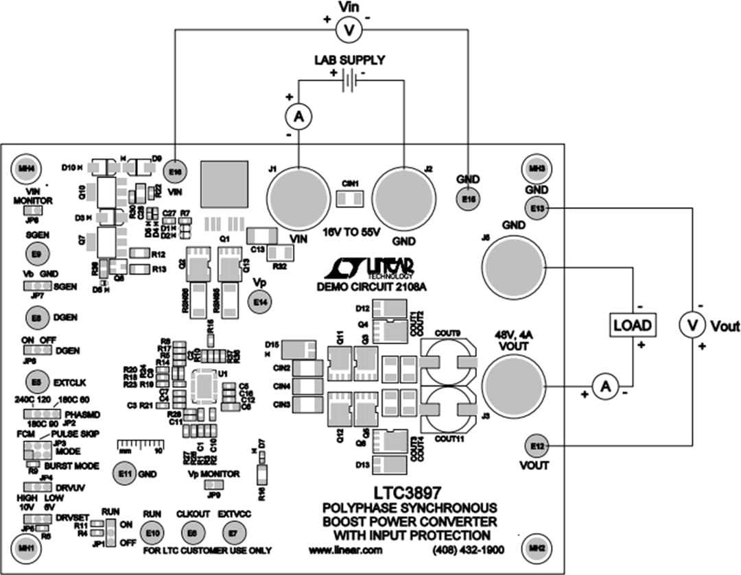 Mechanical Drawing - Analog Devices Inc. LTC3897 Demo Board DC2108A Mechanical Drawing - Analog Devices Inc. LTC3897 Demo Board DC2108A