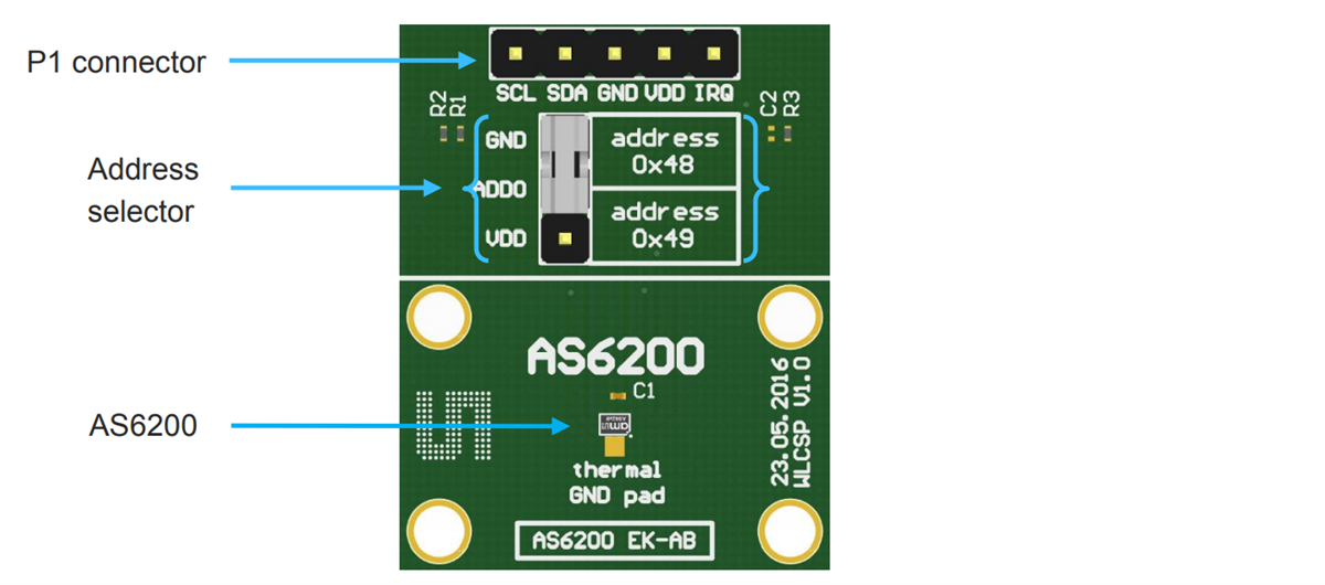 ams OSRAM AS6200C Evaluation Board ams OSRAM AS6200C Evaluation Board