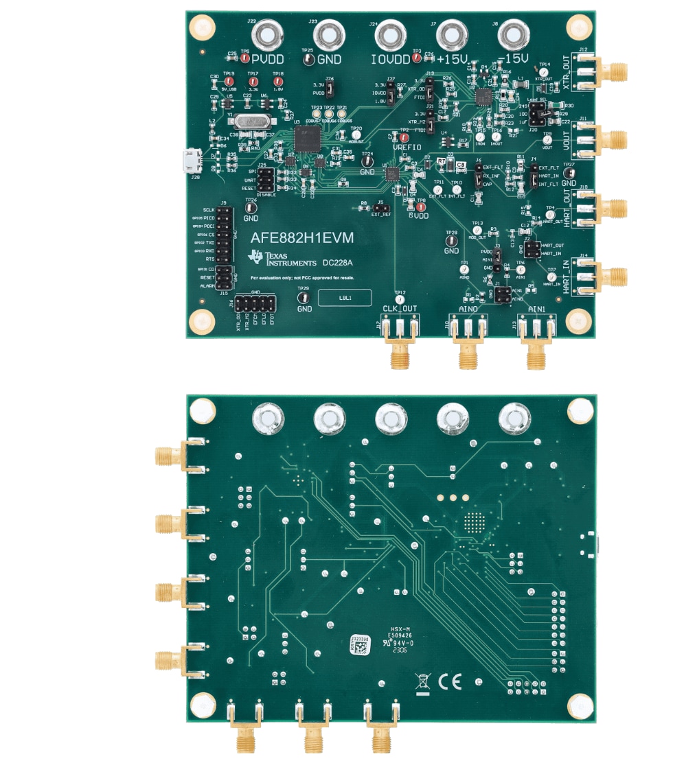 Texas Instruments AFE882H1EVM Evaluation Module Texas Instruments AFE882H1EVM Evaluation Module